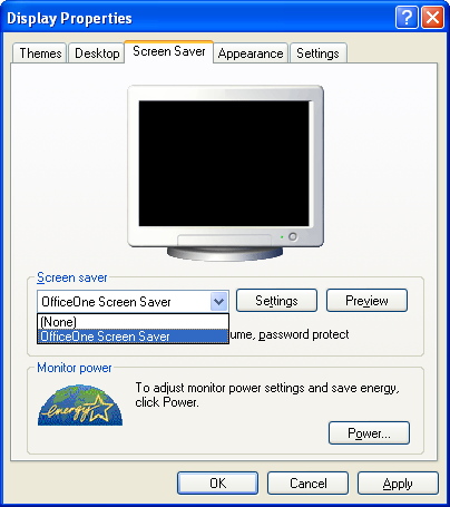 Screen Saver Settings