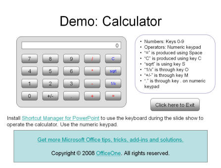 PowerPoint Calculator